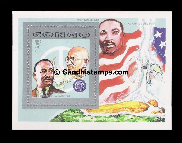 Congo gandhi stamp