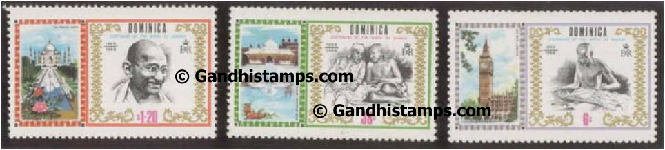 Dominica gandhi stamp