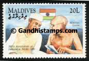 maldives gandhi stamp