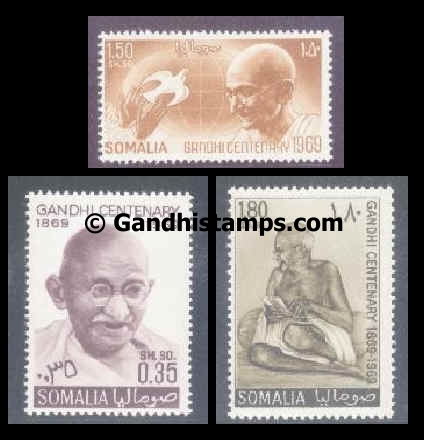 somalia gandhi stamp