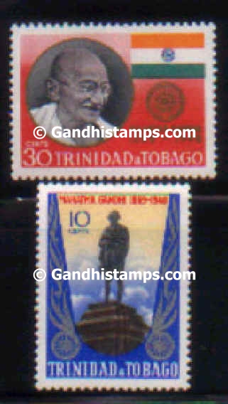 trinidad tobago gandhi stamp