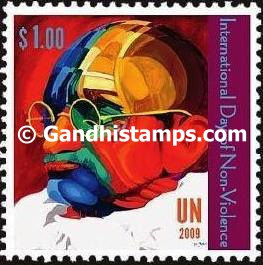united nations gandhi stamp